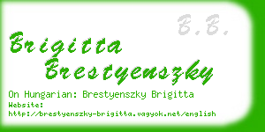 brigitta brestyenszky business card